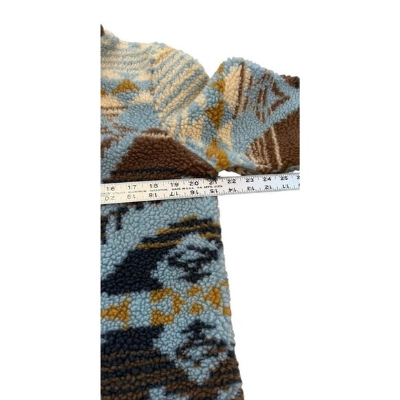 L.L. Bean Signature Sherpa Fleece Quarter-Zip Aztec Women's Size Small- Outdoors - Picture 5 of 6